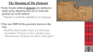 Euclid and the Elements