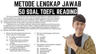 Pembahasan LENGKAP 50 soal TOEFL READING // soal toefl reading dan pembahasannya