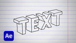 3D Text & Shapes - After Effects Tutorial