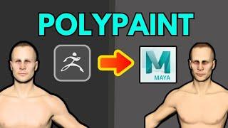 Export Polypaint from ZBrush to Maya: Industry Uses UVs!!