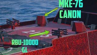 Modern Warships: Damage Test of RBU-10000 Grenade Launcher and MKE-76 Canon 