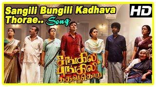 Sangili Bungili Kadhava Thorae Scenes | Sangili Bungili Song | Strange occurrences at the house