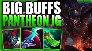 RIOT JUST GAVE PANTHEON JUNGLE SOME BIG BUFFS SO HERE IS HOW YOU CAN WIN GAMES! - League of Legends
