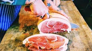 How to make a Ham from scratch. Curing a leg of pork. Gammon Ham. Holiday Ham. Gammon steaks.