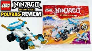 LEGO Ninjago Zane's Dragon Power Vehicles Polybag Review! (BOTH BUILDS) Dragons Rising Set 30674