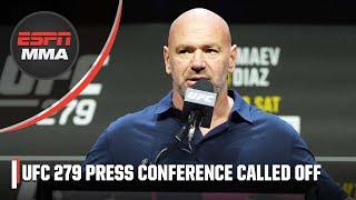 UFC 279 press conference canceled due to backstage incident | ESPN MMA