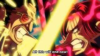 Shanks scares Kizaru with his haki!!! Shanks vs Kizaru One piece