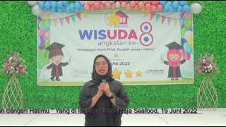 Wisuda Rumah Bintang Playschool Angkatan ke-8 TA 2021/2022 II Ucapan Terimakasih #wisudapaud