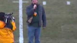 Scott Ramsay Sings National Anthem at Lambeau Field