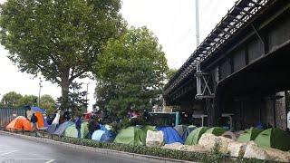 African migrants removed from the streets of Paris ahead 100 days to Olympics