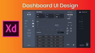 Adobe XD - Dashboard design