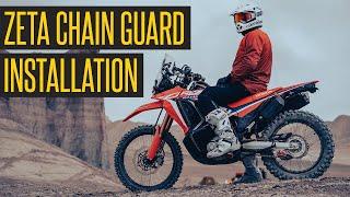 Zeta Chain Guide Installation on 2021 Honda CRF300L Rally Motorcycle