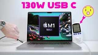 What Happens When You Connect 130W USB C to M1 Pro/Max Macs - MUST SEE - DONT KILL YOUR BATTERY