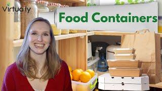 Food Containers Vocabulary (Level Intermediate Plus)