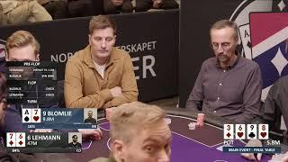 Norgesmesterskapet i Poker 2023 Main Event Finalebord