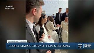 Couple blessed by Pope Francis, now praying for his recovery