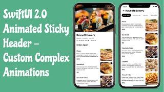SwiftUI 2.0 Animated Sticky Header With Scrollable Tabs - Complex Animations - SwiftUI Tutorials