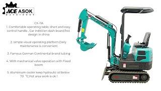 how to choose a CX-11A mini excavator from ACE Machinery