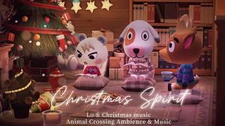 Getting in the Christmas Spirit in Animal CrossingLo-fi Christmas songs and Fireplace Crackling