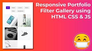 how to add filter with portfolio gallery using html css - Filter image gallery