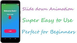 Flutter Animations - Very Easy - Slide down Animation