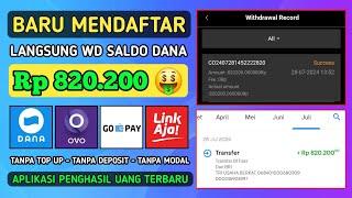 Daftar Langsung Withdraw 820K  APLIKASI PENGHASIL SALDO DANA TERCEPAT 2024