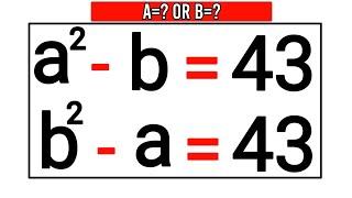 Math Olympiad Exponential Problem | a=? | b=?