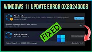 Windows 11 Update Error 0x80240008 Solved | Techtitive