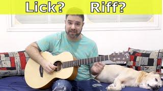 What's A Lick and What's A Riff, Anyway? Guitar Lesson (and LickNRiff Name Explained)