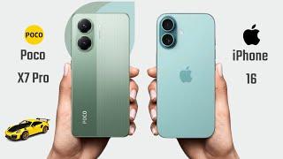 Poco X7 Pro vs iPhone 16