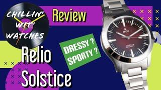 Relio Solstice Review!  Best Red Dial Ever?