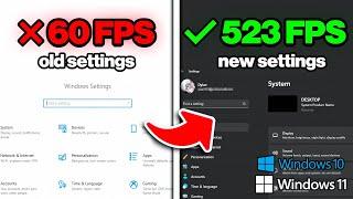 How To QUICKLY Optimize Windows For GAMING FPS BOOST (Windows 10 & Windows 11)