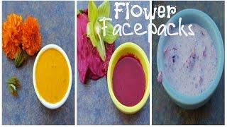 3 Flower facial packs for a beautiful skin|DIY Flower facepacks