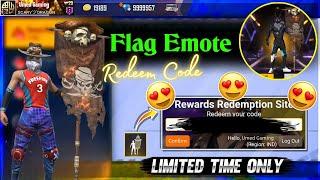 FLAG EMOTE REDEEM CODE | FREE FIRE REDEEM CODE TODAY || FF REDEEM CODE TODAY || TODAY REDEEM CODE