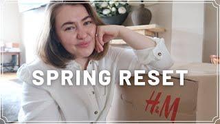 SPRING RESET - NEW IN H&M HOME, NEW HAIR, AND NEW SPRING STYLING | PetiteElliee Vlogs