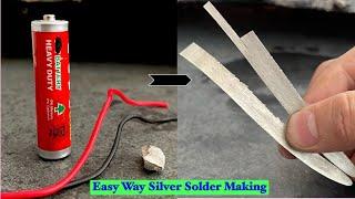 How to make silver solder at home