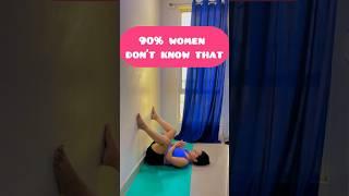 U just need a wall for healthy uterus.#yogaforwomen #yogaforhealth #ytshorts