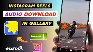 Instagram reels Audio download | reels audio save in Gallery