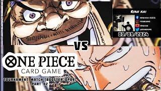 One Piece Card Game Tournament Match Booster OP09 (Part 02) - Marshall D. Teach vs Smoker