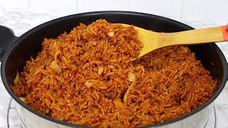 How to Cook Nigerian Party Jollof Rice | Secret to Smoky Nigerian Party Jollof Rice