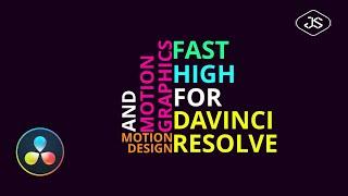 Davinci Resolve - Kinetic Typography - Motion Graphics #22