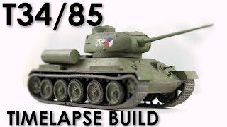 Building Airfix T34/85 - Model Tank