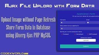 Ajax File Upload with Form Data using PHP