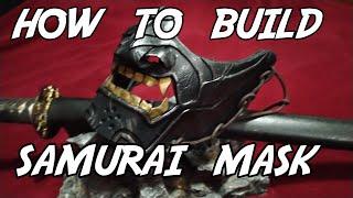how to build Ghost of Tsushima Samurai Oni Mask DIY / como construir máscara Samurai
