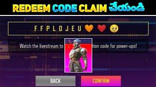 Claim FFPL Redeem Code In Free Fire In Telugu | Free Fire FFPL Dream Team Redeem Code In Telugu