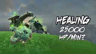 Healing Tutorial | Daeodon vs Sweet Veggie Cake  and others | ARK Survival Evolved