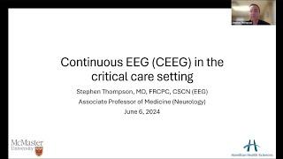 Continuous EEG (CEEG) in the critical care setting - Grand Rounds HHS