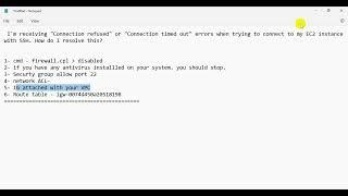 Error Connection refused or Connection timed out errors when trying to connect to my AWS EC2(Hindi)