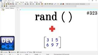 Print matrix using the rand( ) in C Language || Simple Method Apply