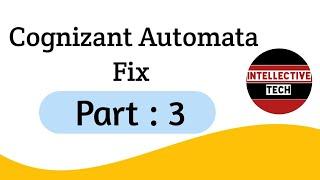 Cognizant Automata Fix Questions and answers | Part 3 | Cognizant code Debugging | Intellective Tech